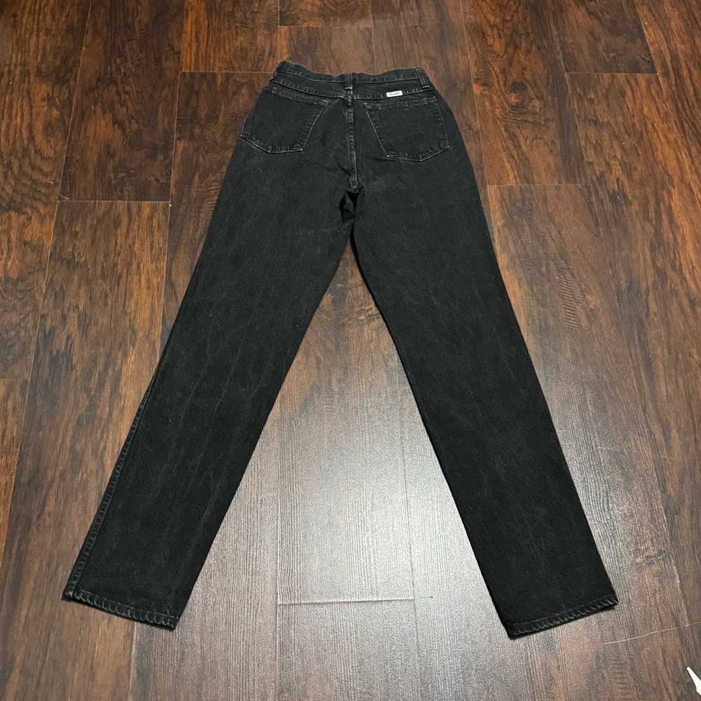 Wrangler Jeans Vintage 1989 Women's Black High-Waisted Button Fly Jeans 26/34 - Picture 10 of 12